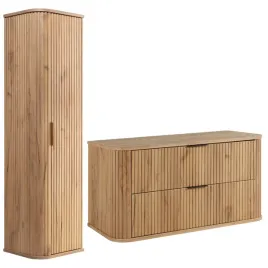 szafka-lazienkowa-wiszaca-zestaw-1004-slupek-dab-craft-ryflowany-front-mdf