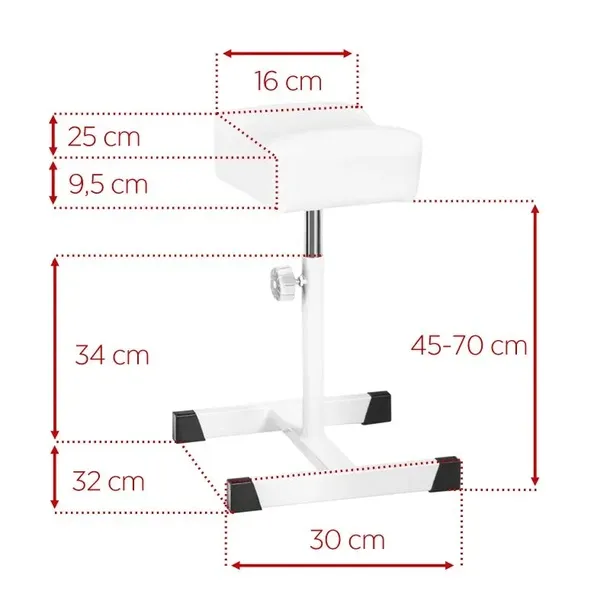 podnozek-do-pedicure-bell-bialy-dlugosc-32-cm
