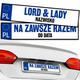 naklejka-tablice-rejestracyjna-na-slub-na-wesele-lord-and-lady-nazwisko