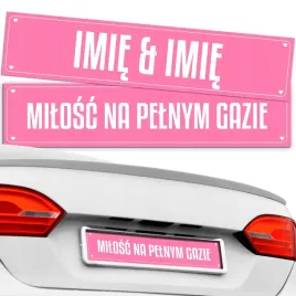 naklejka-na-tablice-samochodowa-na-slub-na-wesele-milosc-na-pelnym-gazie