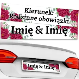 naklejka-tablice-rejestracyjna-w-aucie-na-slub-na-wesele-rodzinne-obowiazki