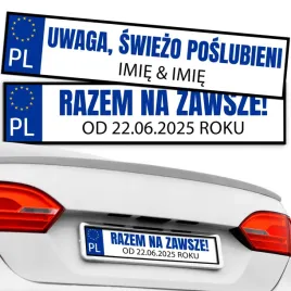 naklejka-na-tablice-smieszne-samochodowa-na-slub-na-wesele-razem-na-zawsze