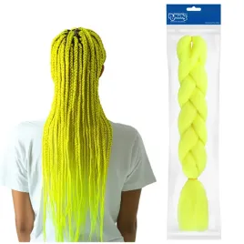 zolte-syntetyczne-wlosy-na-kolorowe-warkoczyki-doczepiane-sztuczne-pasma