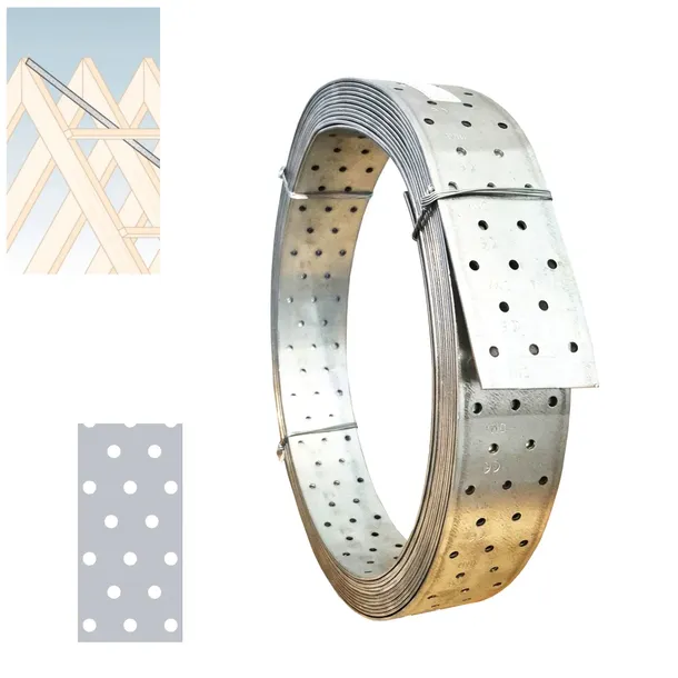 Taśma stalowa 60x2mm 10mb Taśma montażowa perforowana budowlana TM3 Domax