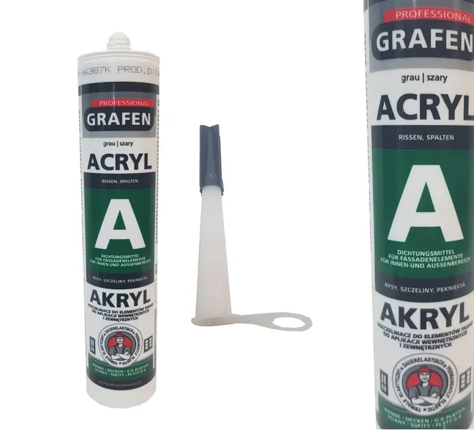Grafen Akryl uszczelniacz akrylowy szary 300ml