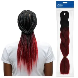 czerwono-czarne-syntetyczne-wlosy-na-warkoczyki-ombre-sztuczne-pasma