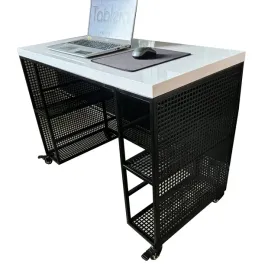 biurko-mobilne-metal-loft-czarny-polysk100x50x75cm