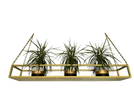 polka-sufitowawiszaca-nowoczesny-kwietnik-80cm-zloty-polysk