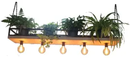 polka-wiszaca-sufitowa-kwietnik-lampa-loft-czarny