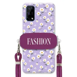 etui-do-realme-7-5g-case-fashion-kwiaty-wiosna-uchwyt-sznurek-fioletowy