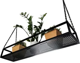 polka-sufitowawiszaca-nowoczesny-kwietnik-120cm-czarna