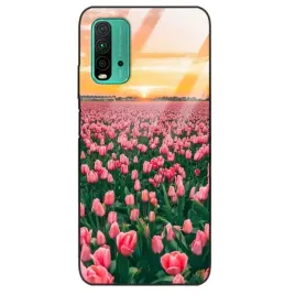 etui-do-xiaomi-redmi-note-9-4g-glass-kwiaty-wiosna-spring-kobiece-mix-wzory