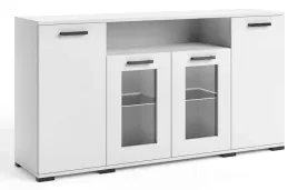 komoda-fabio-160-cm-biala-z-polkami-i-przeszkleniem