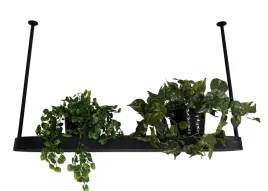polka-sufitowa-nowoczesny-kwietnik-100x25x64cm-czarna-sztywne-mocowanie