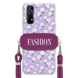 etui-do-realme-7-case-fashion-kwiaty-stokrotki-uchwyt-sznurek-fioletowy