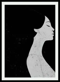 plakat-na-sciane-dama-w-czerni-nowoczesny-wyglad-styl-modern-70x50cm