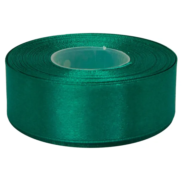 Taśma satynowa wstążka 30mm 27mb CIEMNY ZIELONY