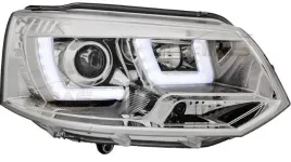 lampy-przednie-reflektory-vw-t5-chrome-led-drl
