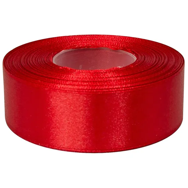 Taśma satynowa wstążka 30mm 27mb CZERWONY