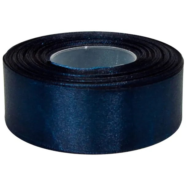 Taśma satynowa wstążka 30mm 27mb CIEMNY GRANATOWY