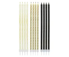 swieczki-metaliczno-brokatowe-czarne-biale-zlote-15-5-cm-12-szt-urodziny