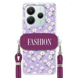 etui-do-xiaomi-redmi-note-14-5g-kwiatowy-viral-uchwyt-sznurek-fioletowy