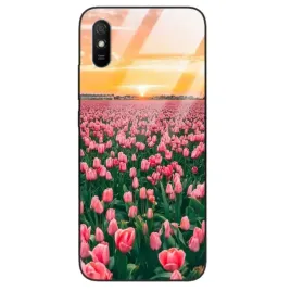 etui-do-xiaomi-redmi-9a-glass-kwiaty-wiosna-energia-zielen-kobiece-wzory