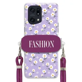 etui-do-oppo-find-x5-pro-case-fashion-kwiaty-wiosna-uchwyt-sznurek-fiolet