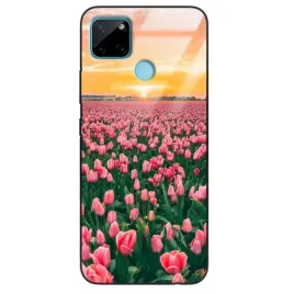 etui-do-realme-c25y-glass-kwiaty-wiosna-spring-energia-zielen-kobiece-wzory