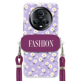etui-do-huawei-honor-magic-5-pro-kwiatowy-viral-uchwyt-sznurek-fioletowy