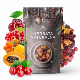 herbata-owocowa-ambrozja-100g-napar-na-odpornosc-wisnia-zurawina-i-papaja