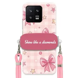 etui-do-xiaomi-13-rozowy-sznurek-uchwyt-rozowe-kobiece-modne-urocze-shine