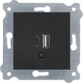 exen-gniazdo-podwojne-ladowania-usb-typ-c-typ-a-czarny-metalik-277-14e