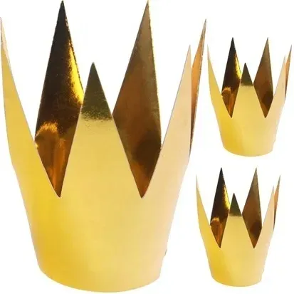 czapeczki-16cm-holograficzne-zlote-1-op-6-szt-urodziny-glamour-waga-z-opakowaniem-0-1-kg-kolor-zolty
