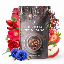herbata-owocowa-wesoly-balwanek-100g-na-prezent-z-blawatkiem-truskawka