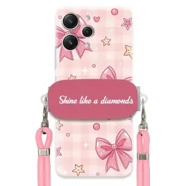 etui-do-xiaomi-redmi-12-4g-rozowy-sznurek-uchwyt-pancerne-pink-shine-girl
