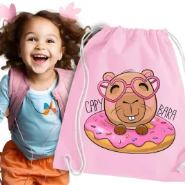 worek-rozowy-workoplecak-do-przedszkola-kapibara-capybara-dla-dziwczynki