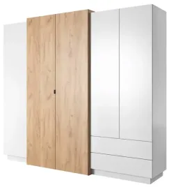szafa-3d-230-cm-biala-dab-zloty-lustro-push-design-nowoczesna-hit-styl