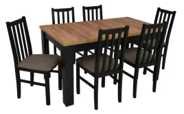 stol-rozkladany-80x140-180cm-6-krzesel-drewnianych-tapicerowane-siedzisko