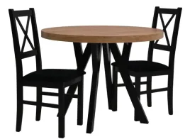 stol-rozkladany-100x100-200cm-2-krzesla-lite-drewno-tapicerowane-siedzisko