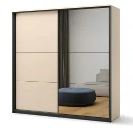 szafa-przesuwna-dwudrzwiowa-220-x-221-x-68-cm-lustro-bez-piaskowy-czarny