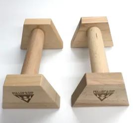 pullup-and-dip-drewniane-uchwyty-do-pompek-wraz-z-bandazami-na-nadgarstki