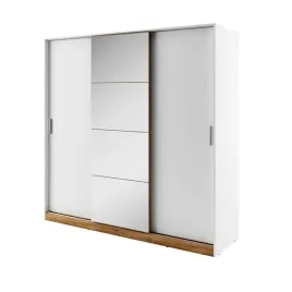 szafa-z-trojgiem-drzwi-przesuwnych-220-cm-lustro-bialy-dab-stirling