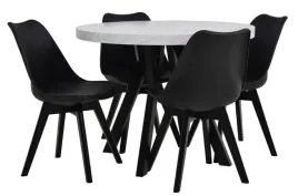 stol-rozkladany-100x100-200cm-marmur-bianco-4-krzesla-kubelkowe-z-poduszka