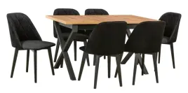 stol-rozkladany-80x140-180cm-metalowa-podstawa-6-krzesel-kubelkowych