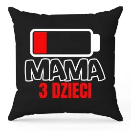 poduszka-czarna-ozdobna-40cmx40cm-mama-3-dzieci-dzien-mamy-dla-mamy-prezent