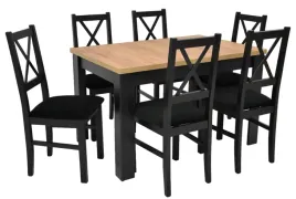stol-rozkladany-80x120-160cm-6-krzesel-drewnianych-tapicerowane-siedzisko