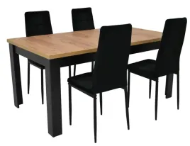 stol-rozkladany-90x160-200-cm-4-krzesla-tapicerowane-welurowe-opcje