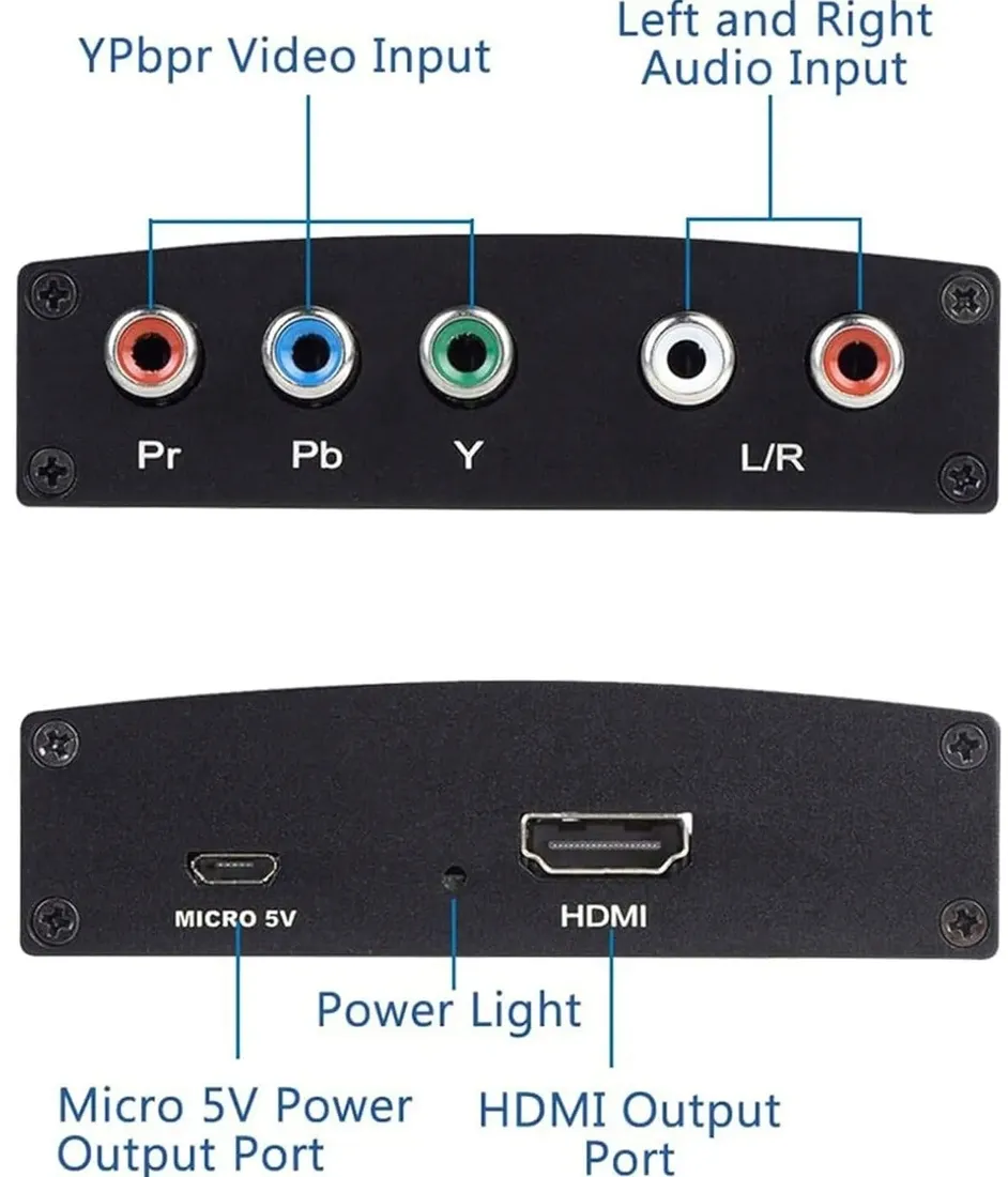 konwerter-component-video-ypbpr-audio-l-r-do-hdmi-stan-nowy