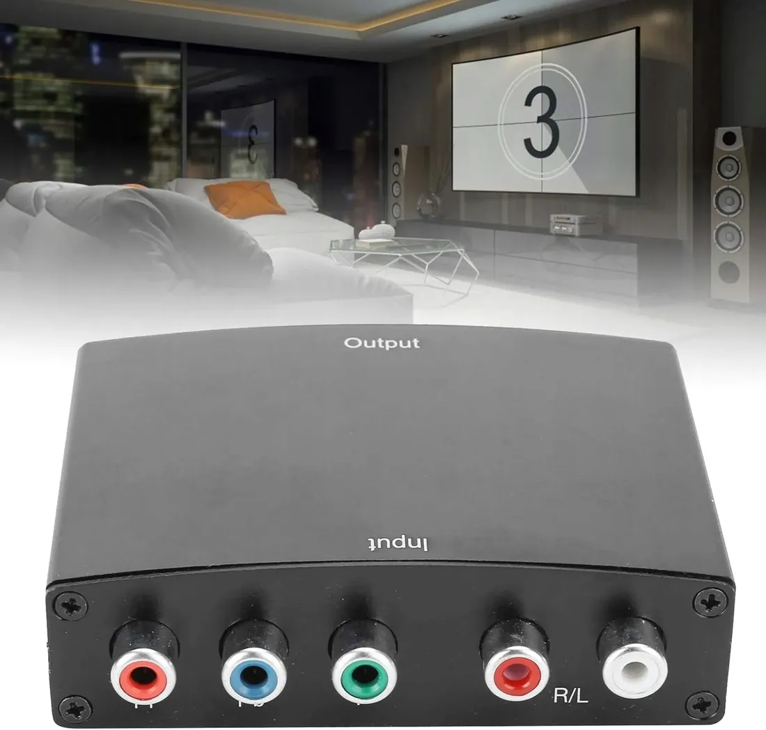 konwerter-component-video-ypbpr-audio-l-r-do-hdmi-stan-nowy